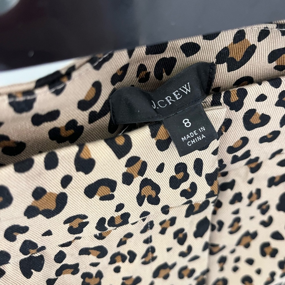 Animal Print Dress Pants J Crew